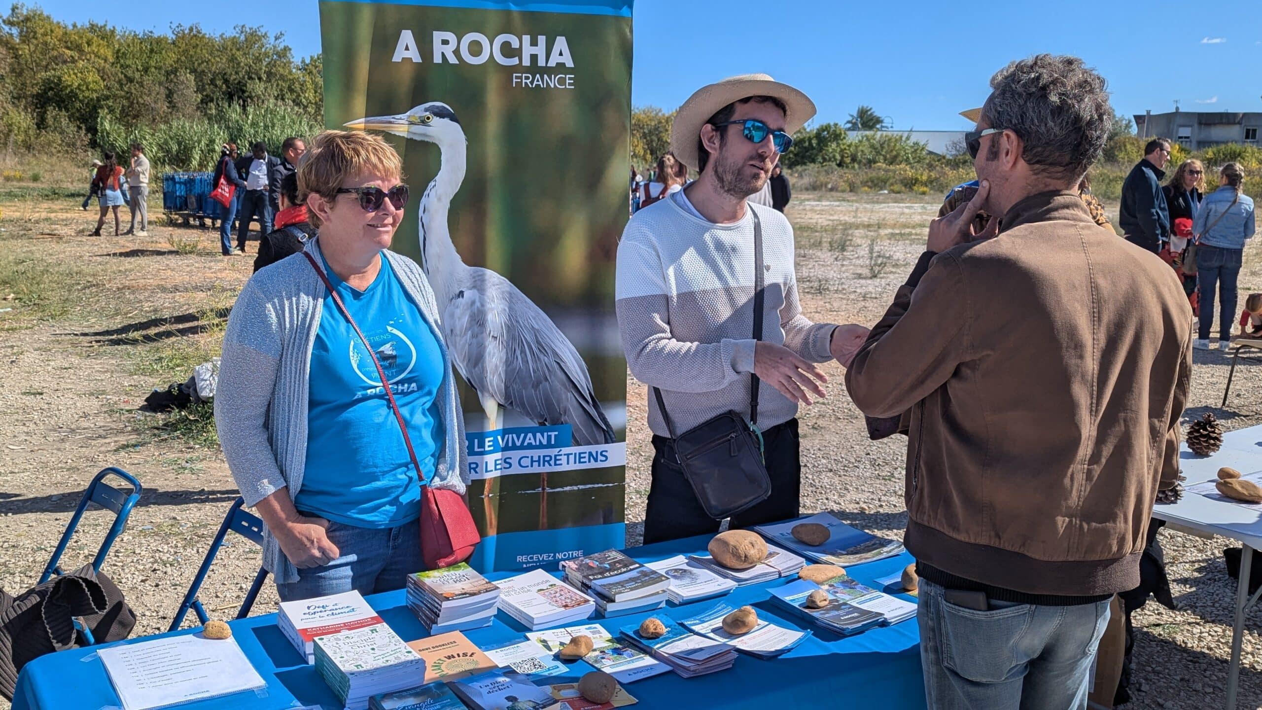 Stand d'A Rocha à la Célébration 2025 de Montpellier