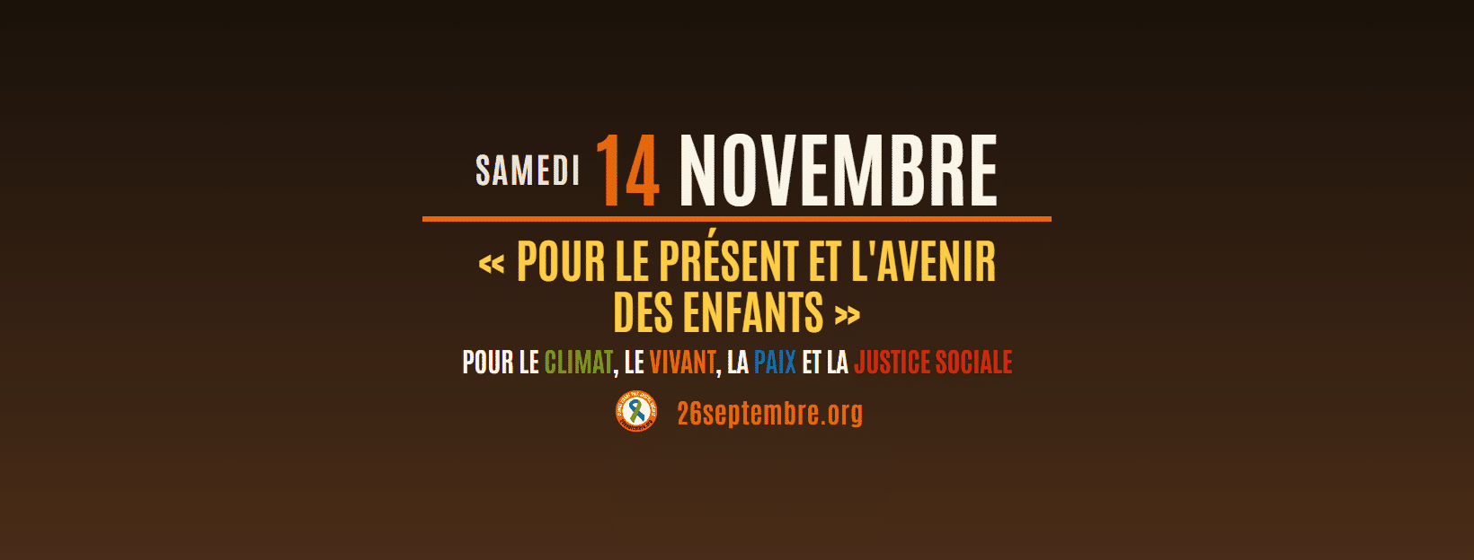 14 novembre : Marche pour le climat, le vivant, la paix, la justice sociale